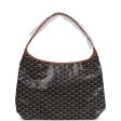 Goyard Goyardine Black & Brown Boheme Hobo Bag Palladium Hardware Discount