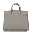 Hermes Birkin 25 Etain Togo Gold Hardware on Sale