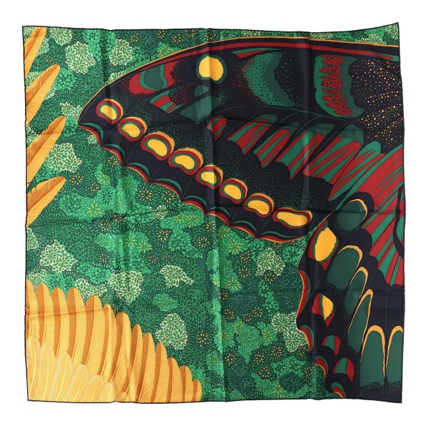 Hermes  L Esprit de la Forêt  Vert Multi Silk Scarf 90cm Online Hot Sale