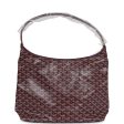 Goyard Goyardine Burgundy Boheme Hobo Bag Palladium Hardware Cheap