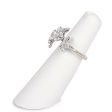 Pre-owned Van Cleef & Arpels Socrate  Between The Finger  Flower Ring 18k White Gold and Diamonds Online Sale