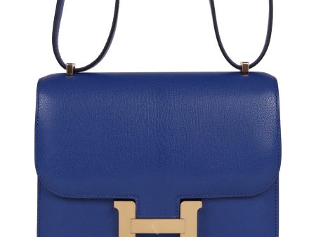 Hermes Constance 18 Bleu Royal Chevre Gold Hardware Online Hot Sale