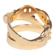 Pre-owned Hermes Alchimie Ring GM 18K Rose Gold and Diamonds on Sale