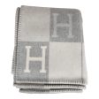 Hermes  Classic Avalon  Ecru and Gris Clair Blanket Online Hot Sale