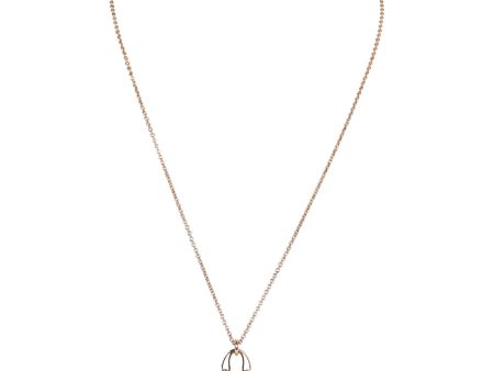 Hermes Amulettes Constance Pendant Necklace 18K Rose Gold & Diamonds Rose Gold Hardware Discount