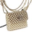 Chanel Pearl Flap Bag Pendant Necklace Light Gold Hardware Supply