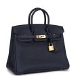 Hermes Birkin 25 Bleu Nuit Togo Gold Hardware Supply