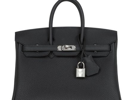 Hermes Birkin 25 Black Togo Palladium Hardware Online Sale