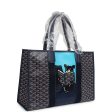 Goyard Villette Tote Bag MM Navy Blue Goyardine Canvas & Chevroches Calfskin For Cheap