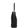 Chanel Quilted Hobo Shoulder Bag Black Calfskin Brushed Gold Hardware Hot on Sale