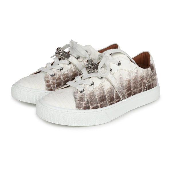 Hermes Day Sneaker Himalaya Niloticus Crocodile 37 EU Online Hot Sale