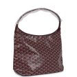 Goyard Goyardine Burgundy Boheme Hobo Bag Palladium Hardware Cheap