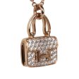 Hermes Amulettes Constance Pendant Necklace 18K Rose Gold & Diamonds Rose Gold Hardware Discount