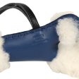 Hermes Buddy Bag Charm Bleu Saphir Black Lambskin and Merinos Sheepskin Online