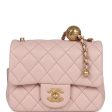 Chanel Mini Pearl Crush Square Flap Bag Light Pink Lambskin Aged Gold Hardware Cheap