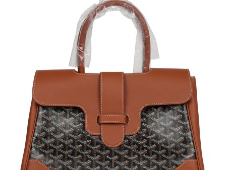 Goyard Saigon Tote Black & Brown Goyardine Canvas Palladium Hardware Supply