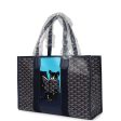 Goyard Villette Tote Bag MM Navy Blue Goyardine Canvas & Chevroches Calfskin For Cheap