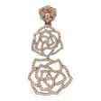 Piaget Rose Dangle Earrings 18k Rose Gold & Diamonds Hot on Sale