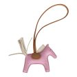 Hermes Mauve Sylvestre, Craie, Chai Grigri Horse Rodeo Bag Charm PM Online Hot Sale