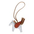 Hermes Bleu Brume, Chai, Cuivre Milo Pegasus Rodeo Bag Charm PM Fashion