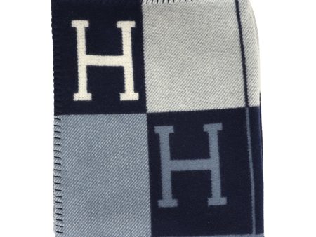 Hermes  Avalon III  Ecru and Caban Cashmere Blanket For Sale