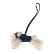 Hermes Buddy Bag Charm Bleu Saphir Black Lambskin and Merinos Sheepskin Online