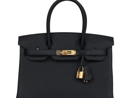 Hermes Birkin 30 Black Togo Gold Hardware Online