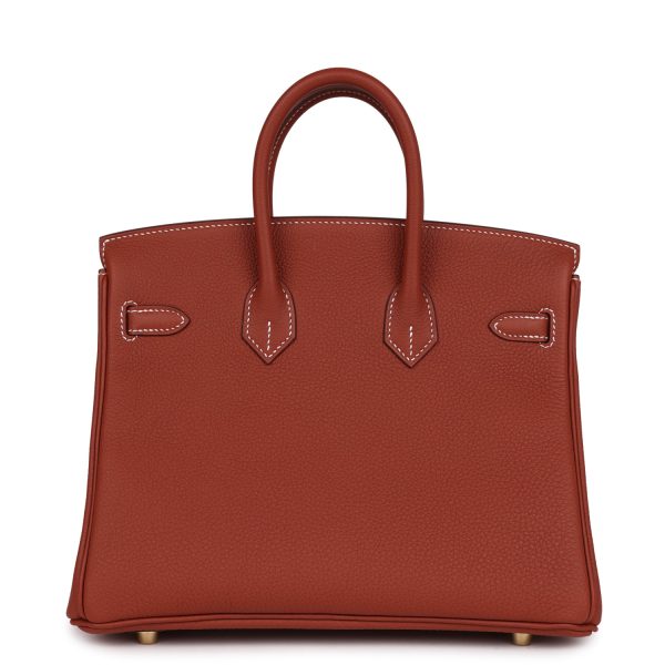 Hermes Birkin 25 Sienne Togo Gold Hardware Sale