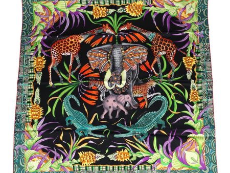 Hermes “La Marche Du Zambeze” Silk Scarf 90cm Online Hot Sale