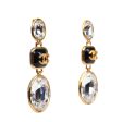 Chanel CC Crystal Dangle Earrings Gold Hardware Online Sale