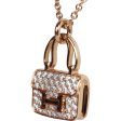 Hermes Amulettes Constance Pendant Necklace 18K Rose Gold & Diamonds Rose Gold Hardware Discount