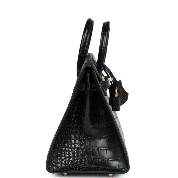 Hermes Birkin Sellier 20 Black Matte Alligator Gold Hardware Online