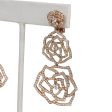 Piaget Rose Dangle Earrings 18k Rose Gold & Diamonds Hot on Sale