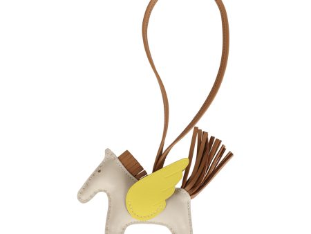 Hermes Craie, Chai, Lime Pegasus Rodeo Bag Charm PM Online Hot Sale