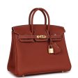 Hermes Birkin 25 Sienne Togo Gold Hardware Sale