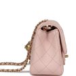 Chanel Mini Pearl Crush Square Flap Bag Light Pink Lambskin Aged Gold Hardware Cheap