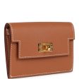 Hermes Kelly Pocket Slim Wallet Gold Epsom Gold Hardware Hot on Sale