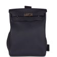 Pre-owned Hermes Hac A Dos GM Backpack Bleu Nuit Togo Palladium Hardware Hot on Sale