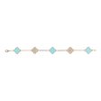 Copy of Van Cleef & Arpels Vintage Alhambra Diamond and Turquoise Bracelet Cheap