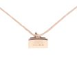 Hermes 18k Rose Gold Diamond Kelly Amulettes Pendant Necklace Supply