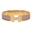 Hermes Marron Glace Clic Clac H Narrow Enamel Bracelet PM GHW Supply