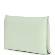 Hermes Calvi Card Holder Verso Vert Fizz Verso Epsom Palladium Hardware Fashion