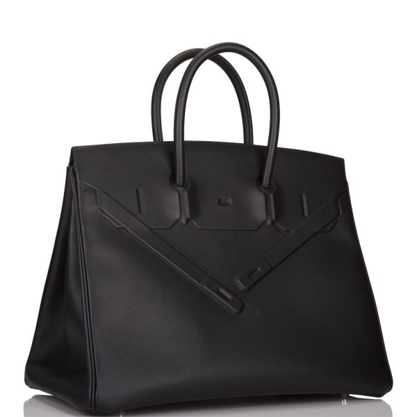 Hermes Black Swift Shadow Birkin 35cm Cheap