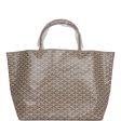 Goyard Goyardine Greige and Green St. Louis GM Tote Bag Palladium Hardware Online Hot Sale