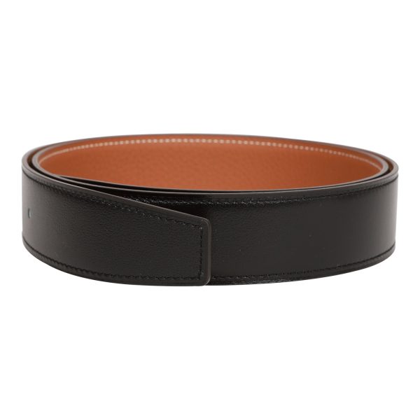 Hermes 32mm Reversible Black Gold Constance H Belt 85cm Brushed Gold Buckle For Discount