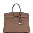 Pre-owned Hermes Birkin 35 Etoupe Togo Palladium Hardware For Discount