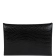 Hermes Calvi Cardholder Black Shiny Varanus Niloticus Lizard Palladium Hardware Fashion