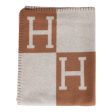 Hermes  Classic Avalon  Ecru and Camel Blanket Cheap