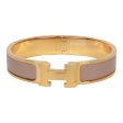 Hermes Marron Glace Clic Clac H Narrow Enamel Bracelet PM GHW Supply