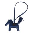 Hermes Bleu Saphir and Marine Niloticus Matte Alligator Grigri Horse Rodeo Bag Charm PM For Discount